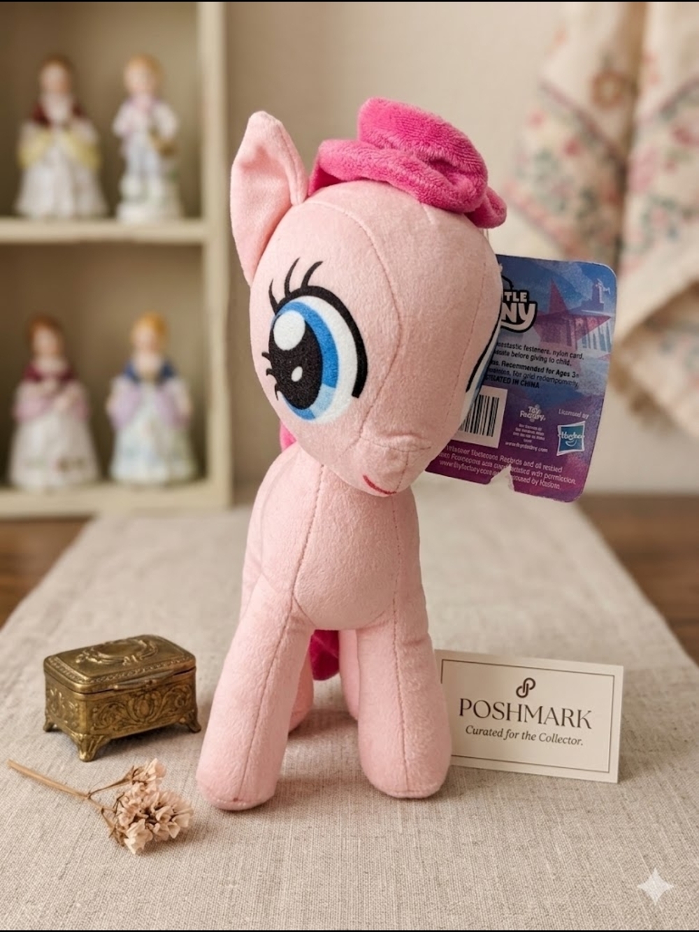 NWT My Little Pony Pinkie Pie Plush 8” - Toy Factory Collector Edition Pink Cute
